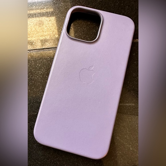 1 Leather Apple iPhone 13 Pro Max cases 1 is light Purple and 1 Black leather. - Picture 8 of 15